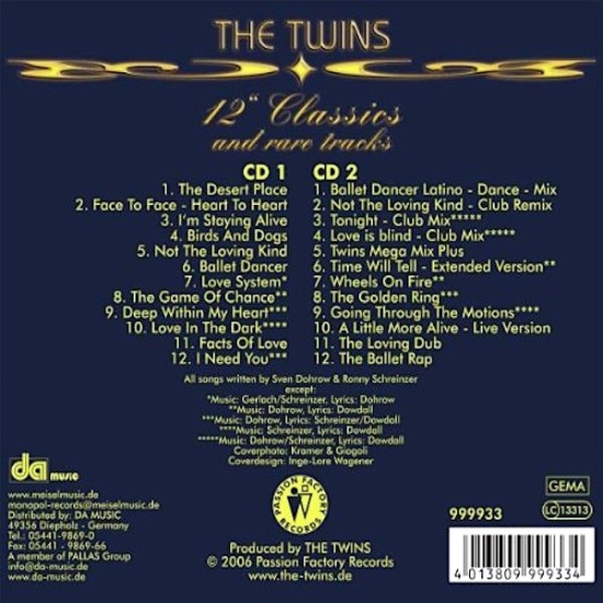 The Twins - 12 Classics And Rare Track CD Album 2